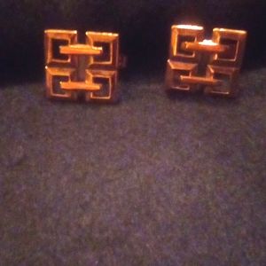Copper cufflinks